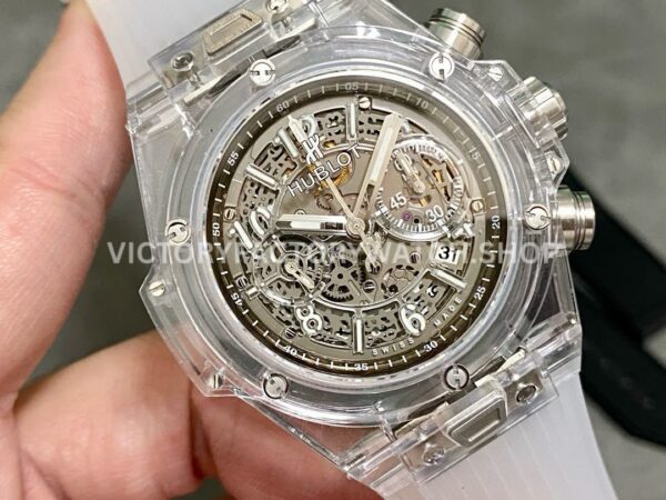 HB Factory Hublot Big Bang Unico 411.JX.4802.RT 45mm Synthetic Crystal Rubber Strap Skeletonized Dial
