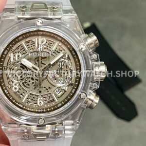 HB Factory Hublot Big Bang Unico 411.JX.4802.RT 45mm synthetic crystal rubber strap skeletonized dial replica watch