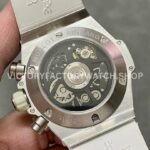 HB Factory Hublot Big Bang Unico 45mm White White Rubber Strap Ceramic Bezel White Skeletonized Dial
