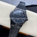 HB Factory Hublot Classic Fusion 542.CM.1171.RX 42mm Steel Leather Strap Ceramic Bezel Black Dial