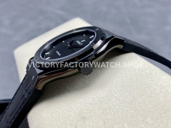 HB Factory Hublot Classic Fusion 542.CM.1171.RX 42mm Steel Leather Strap Ceramic Bezel Black Dial