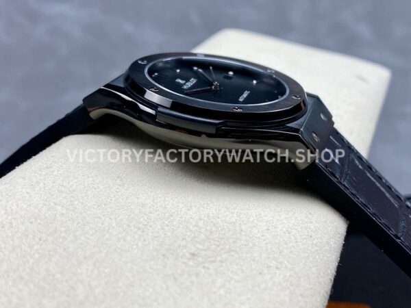 HB Factory Hublot Classic Fusion 542.CM.1171.RX 42mm Steel Leather Strap Ceramic Bezel Black Dial