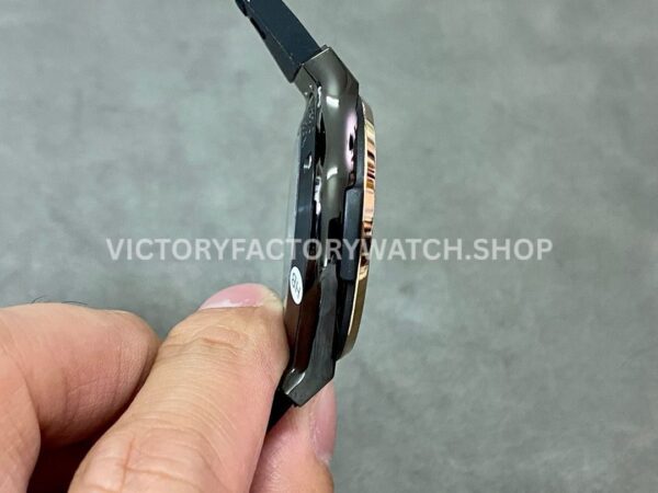 HB Factory Hublot Classic Fusion 542.CO.1181.RX 42mm Rubber Strap Rose Gold Bezel Black Dial