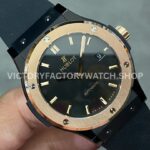 HB Factory Hublot Classic Fusion 542.CO.1181.RX 42mm Rubber Strap Rose Gold Bezel Black Dial
