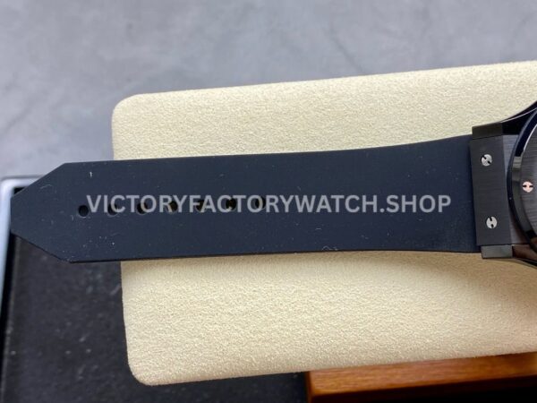 HB Factory Hublot Classic Fusion 542.CX.1270.RX.MDM 42mm Steel Black Rubber Strap Black Dial