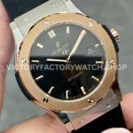HB Factory Hublot Classic Fusion 542.NO.1181.LR 42mm Rubber Strap Rose Gold Bezel Black Dial