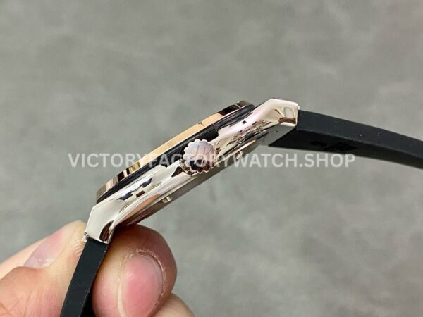 HB Factory Hublot Classic Fusion 542.NO.1181.LR 42mm Rubber Strap Rose Gold Bezel Black Dial