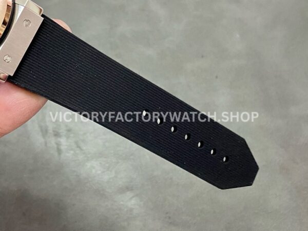 HB Factory Hublot Classic Fusion 542.NO.1181.LR 42mm Rubber Strap Rose Gold Bezel Black Dial