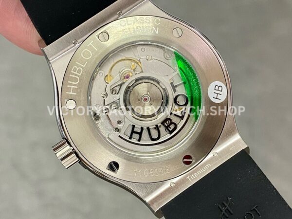HB Factory Hublot Classic Fusion 542.NX.1171.RX 42mm Steel Black Rubber Strap Black Dial