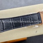 HB Factory Hublot Classic Fusion 542.OX.1181.LR.1704 42mm Full Diamond Rose Gold Leather Strap Black Dial