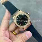 HB Factory Hublot Classic Fusion 542.OX.1181.RX 42mm Rose Gold Rubber Strap Black Dial