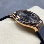 HB Factory Hublot Classic Fusion 542.OX.7081.LR 42mm Rose Gold Grey Leather Strap Grey Dial