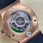 HB Factory Hublot Classic Fusion 542.OX.7081.LR 42mm Rose Gold Grey Leather Strap Grey Dial