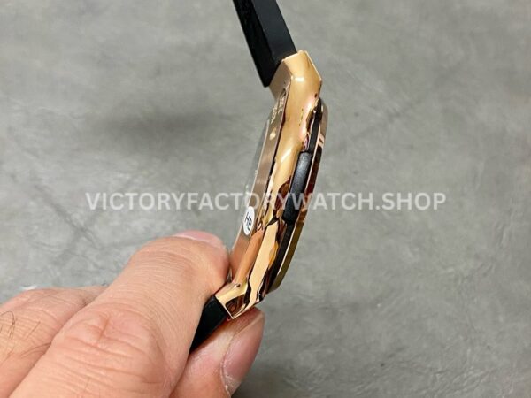 HB Factory Hublot Classic Fusion 542.OX.8980.LR 42mm Rose Gold Rubber Strap Green Dial