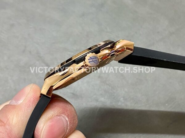 HB Factory Hublot Classic Fusion 542.OX.8980.LR 42mm Rose Gold Rubber Strap Green Dial