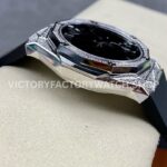 HB Factory Hublot Classic Fusion 550.NS.1800.RX.1604.ORL19 40mm Black Rubber Strap Diamond Bezel Black Dial
