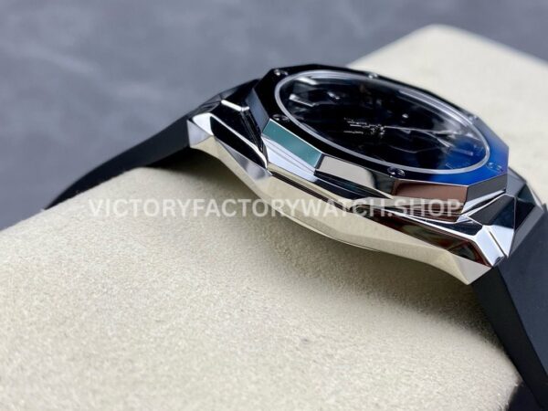HB Factory Hublot Classic Fusion 550.NS.1800.RX.ORL19 40mm Steel Black Rubber Strap Black Dial
