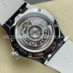 HB Factory Hublot Classic Fusion 550.NS.2200.RW.1804.ORL20 40mm Diamond Steel White Rubber Strap White Dial
