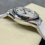 HB Factory Hublot Classic Fusion 550.NS.2200.RW.1804.ORL20 40mm White Rubber Strap Diamond Bezel White Dial