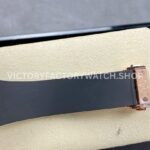 HB Factory Hublot Classic Fusion 550.OS.1800.RX.1604.ORL19 40mm Rose Gold Black Rubber Strap Diamond Bezel Black Dial
