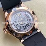 HB Factory Hublot Classic Fusion 550.OS.1800.RX.ORL19 40mm Rose Gold Black Rubber Strap Black Dial