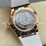 HB Factory Hublot Classic Fusion 550.OS.2200.RW.1604.ORL20 40mm Rose Gold White Rubber Strap Diamond Bezel White Dial