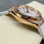 HB Factory Hublot Classic Fusion 550.OS.2200.RW.1604.ORL20 40mm Rose Gold White Rubber Strap Diamond Bezel White Dial