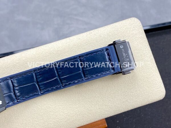 HB Factory Hublot Classic Fusion 565.CM.7170.LR 38mm Steel Leather Strap Blue Dial
