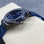 HB Factory Hublot Classic Fusion 565.CM.7170.LR 38mm Steel Leather Strap Blue Dial