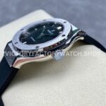 HB Factory Hublot Classic Fusion 565.NX.1470.RX 38mm Steel Rubber Strap Black Dial