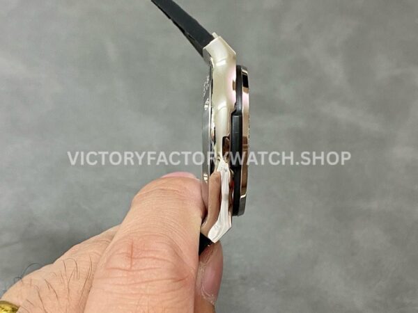 HB Factory Hublot Classic Fusion 565.NX.1470.RX.1204 38mm Steel Leather Strap Diamond Bezel Black Dial