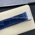 HB Factory Hublot Classic Fusion 565.NX.7170.LR 38mm Steel Diamond Bezel Leather Strap Blue Dial