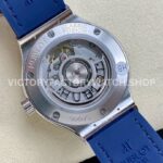 HB Factory Hublot Classic Fusion 565.NX.7170.LR 38mm Steel Diamond Bezel Leather Strap Blue Dial