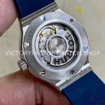 HB Factory Hublot Classic Fusion 565.NX.7170.RX 38mm Steel Blue Rubber Strap Blue Dial