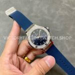 HB Factory Hublot Classic Fusion 565.NX.7170.RX.1204 38mm Steel Blue Rubber Strap Diamond Beze Blue Dial