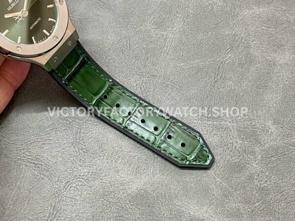 HB Factory Hublot Classic Fusion 565.NX.8970.LR 38mm Leather Strap Green Dial