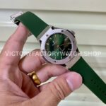 HB Factory Hublot Classic Fusion 565.NX.8970.RX 38mm Steel Rubber Strap Green Dial