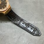 HB Factory Hublot Classic Fusion 565.OX.1480.LR.1204 38mm Rose Gold Leather Strap Diamond Bezel Black Dial
