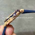 HB Factory Hublot Classic Fusion 565.OX.7180.LR 38mm Rose Gold Leather Strap Blue Dial