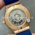 HB Factory Hublot Classic Fusion 565.OX.7180.LR 38mm Rose Gold Leather Strap Blue Dial