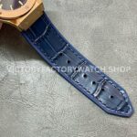 HB Factory Hublot Classic Fusion 565.OX.7180.LR 38mm Rose Gold Leather Strap Blue Dial