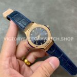 HB Factory Hublot Classic Fusion 565.OX.7180.LR 38mm Rose Gold Leather Strap Blue Dial