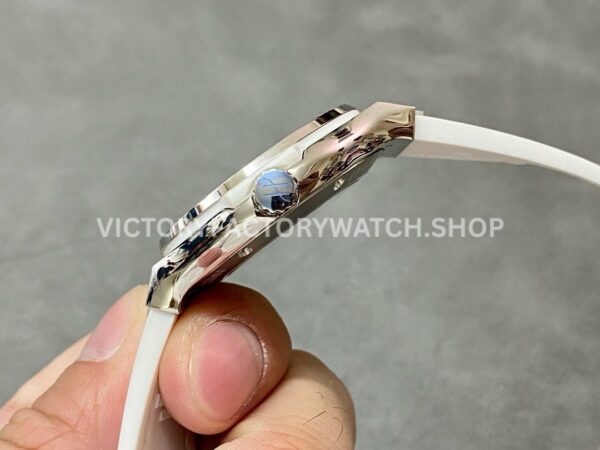 HB Factory Hublot Classic Fusion 582.NX.2610.RX.1204 38mm Steel Leather Strap Diamond Bezel White Dial