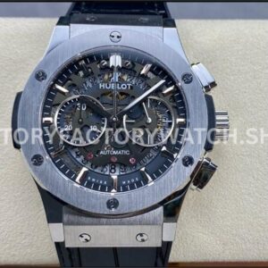 HB Factory Hublot Classic Fusion Aerofusion 525.NX.0170.RX 45mm steel leather strap skeletonized dial replica watch