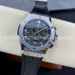 HB Factory Hublot Classic Fusion Aerofusion 525.NX.0170.RX 45mm Steel Leather Strap Skeletonized Dial