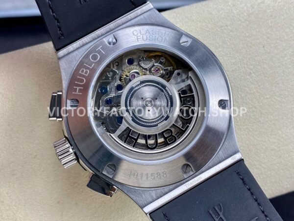 HB Factory Hublot Classic Fusion Aerofusion 525.NX.0170.RX 45mm Steel Leather Strap Skeletonized Dial