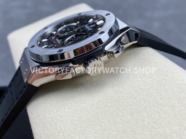 HB Factory Hublot Classic Fusion Aerofusion 525.NX.0170.RX 45mm Steel Leather Strap Skeletonized Dial