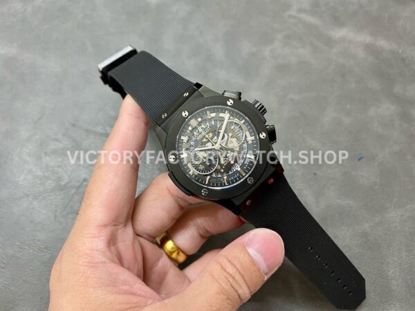 HB Factory Hublot Classic Fusion Aerofusion 525.cm.0170.rx 45mm Rubber Strap Skeletonized Dial