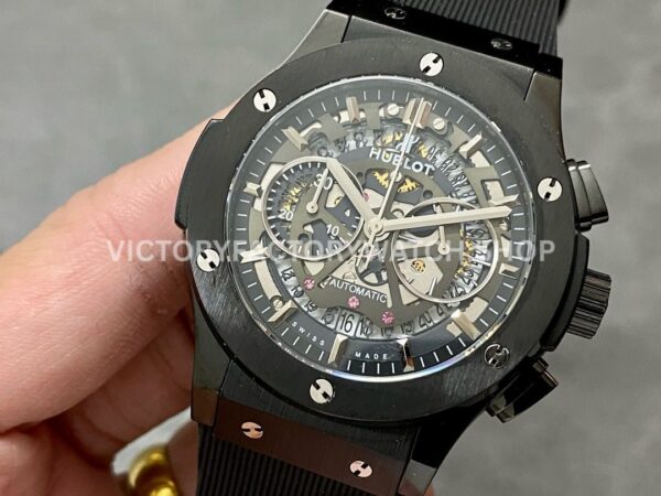 HB Factory Hublot Classic Fusion Aerofusion 525.cm.0170.rx 45mm Rubber Strap Skeletonized Dial