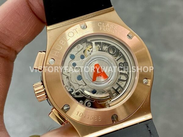 HB Factory Hublot Classic Fusion Aerofusion 525.ox.0180.lr 45mm Rose Gold Leather Strap Skeletonized Dial